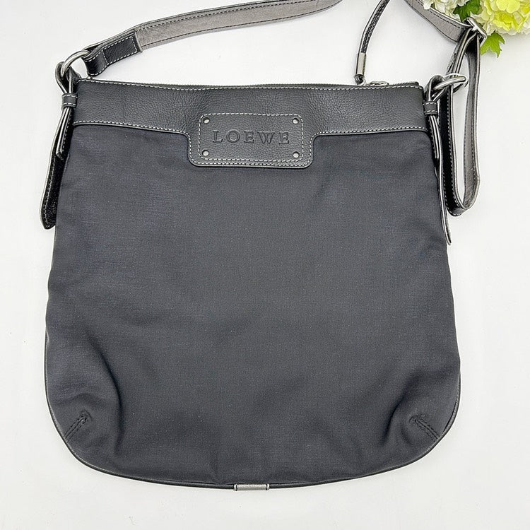 LOEWE Anagram Nylon Crossbody Shoulder Bag AJ986