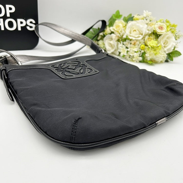 LOEWE Anagram Nylon Crossbody Shoulder Bag AJ986