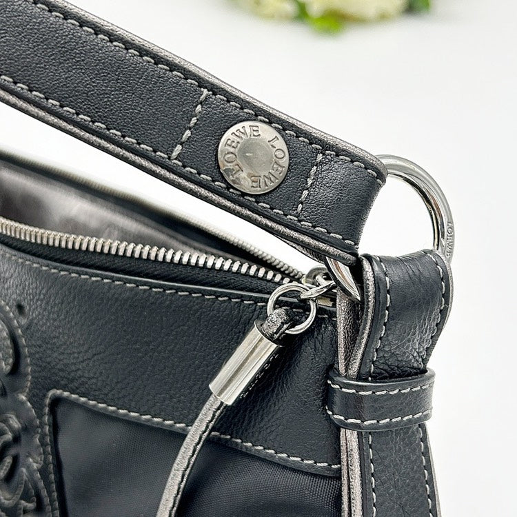 LOEWE Anagram Nylon Crossbody Shoulder Bag AJ986