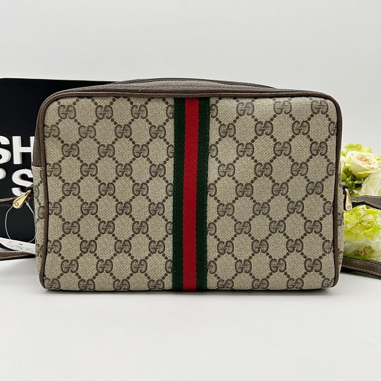 GUCCI Vintage GG Supreme Sherry Line Shoulder Bag gu9625vv