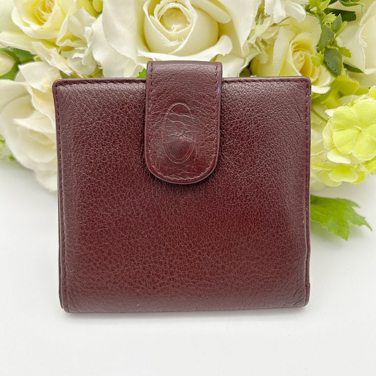 Christian Dior Vintage CD Logo Leather Bifold Wallet ca8802hn.