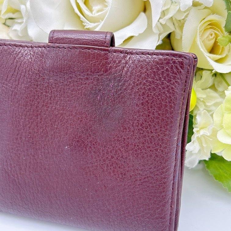 Christian Dior Vintage CD Logo Leather Bifold Wallet ca8802hn