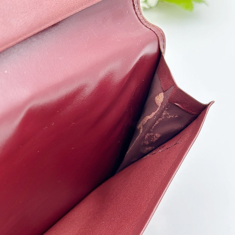 Cartier Must de Cartier Bordeaux Leather Long Wallet ca8504gf