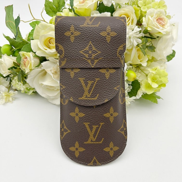 Louis Vuitton Monogram Etui Lunettes Glasses Case Sunglasses Pouch lv1814ff