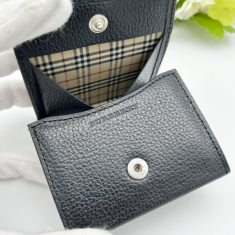 BURBERRY Grained Leather Square Coin Purse bb1506gh
