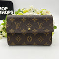 Louis Vuitton Monogram Porte Monnaie Billets Cartes Credit Wallet lv7807bs.