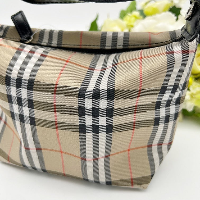 BURBERRY Vintage Nova Check Canvas Leather Mini Shoulder Bag Pochette bb1618kk