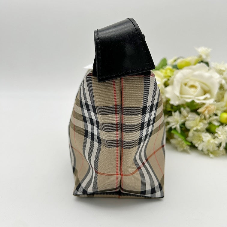 BURBERRY Vintage Nova Check Canvas Leather Mini Shoulder Bag Pochette bb1618kk