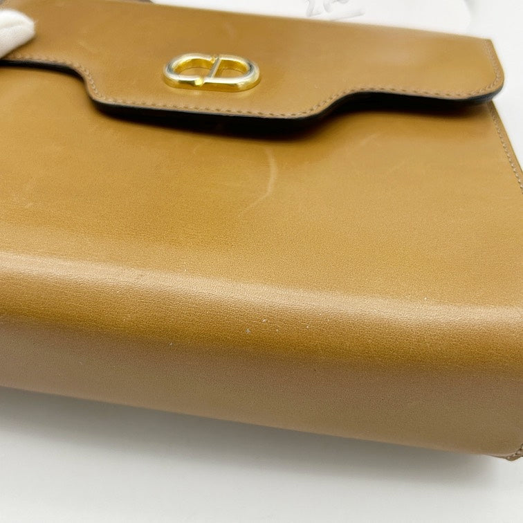 Christian Dior Vintage CD Logo Leather Shoulder Bag di7519hh