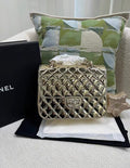 CHANEL 24C BACKPACK WITH STAR PATENT GOLD LGHW (MICROCHIP)