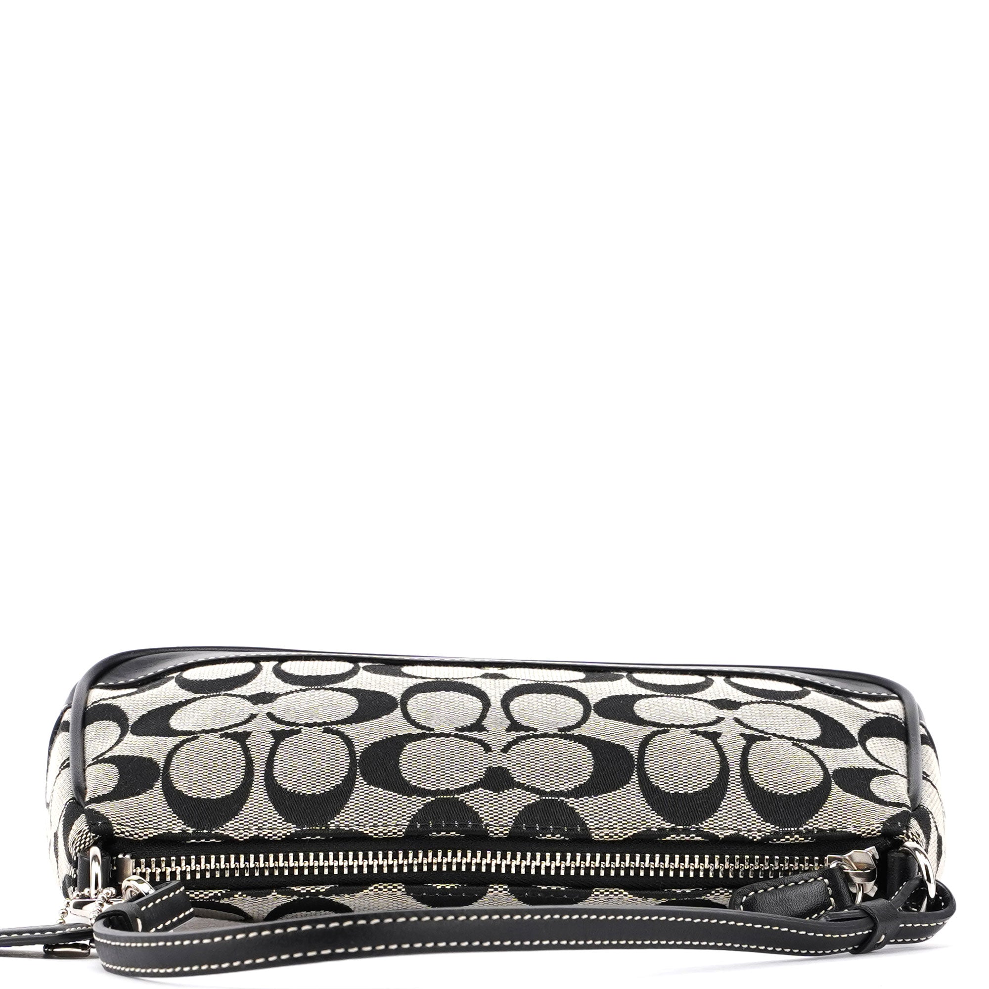 6094 Grey Signature C Demi Shoulder Bag