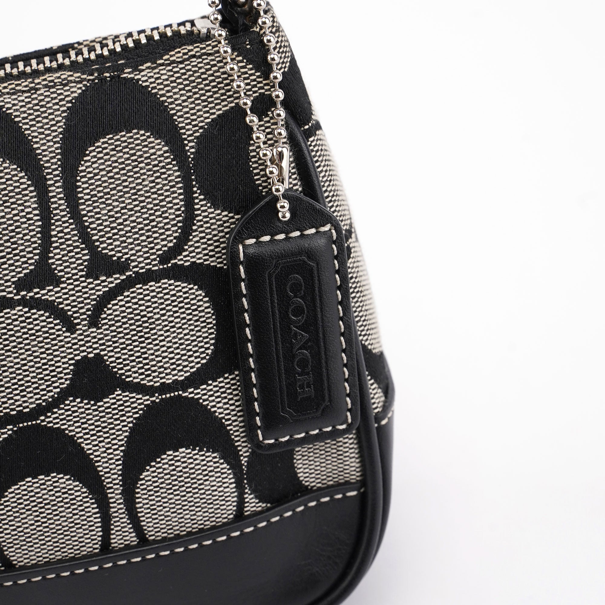 6094 Grey Signature C Demi Shoulder Bag