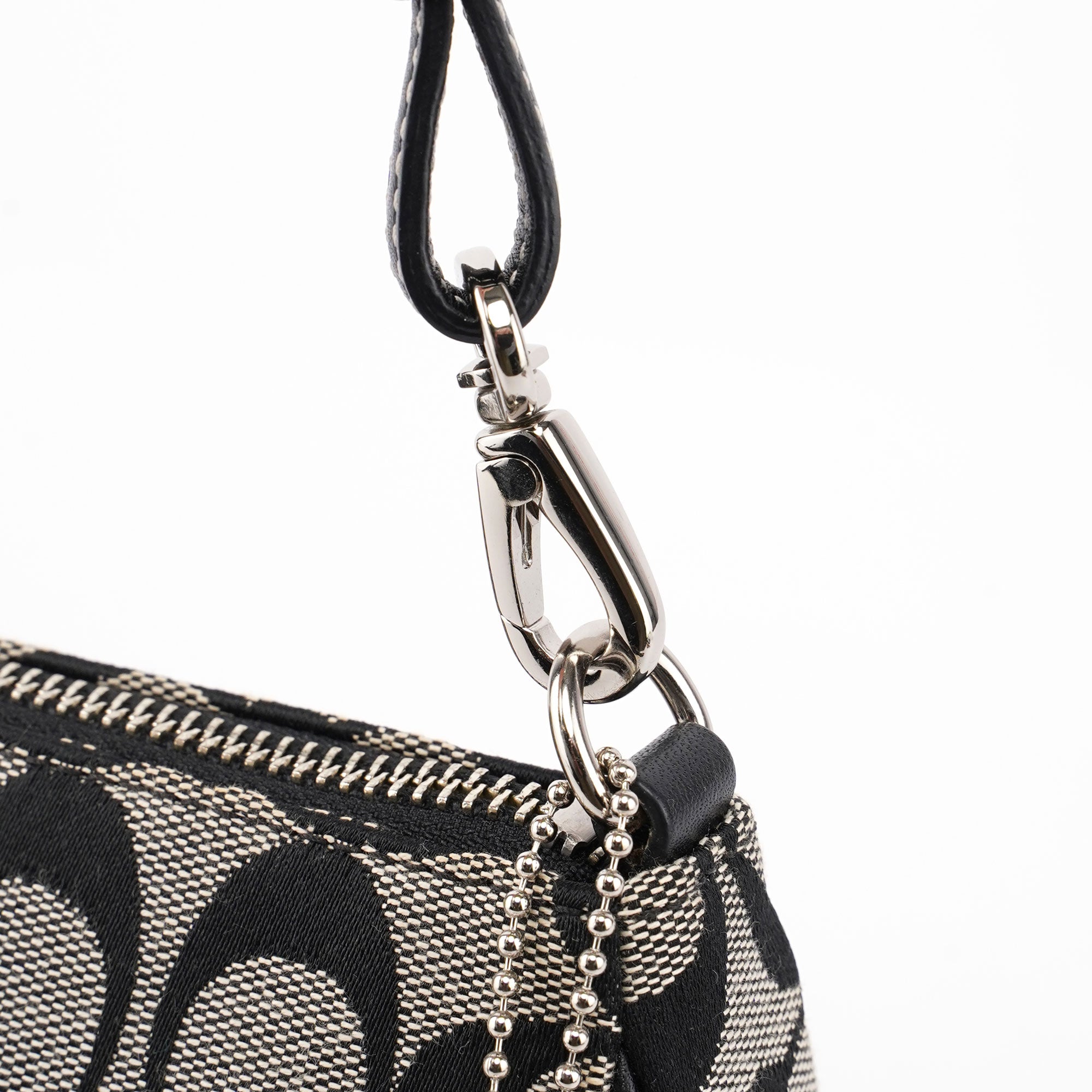 6094 Grey Signature C Demi Shoulder Bag