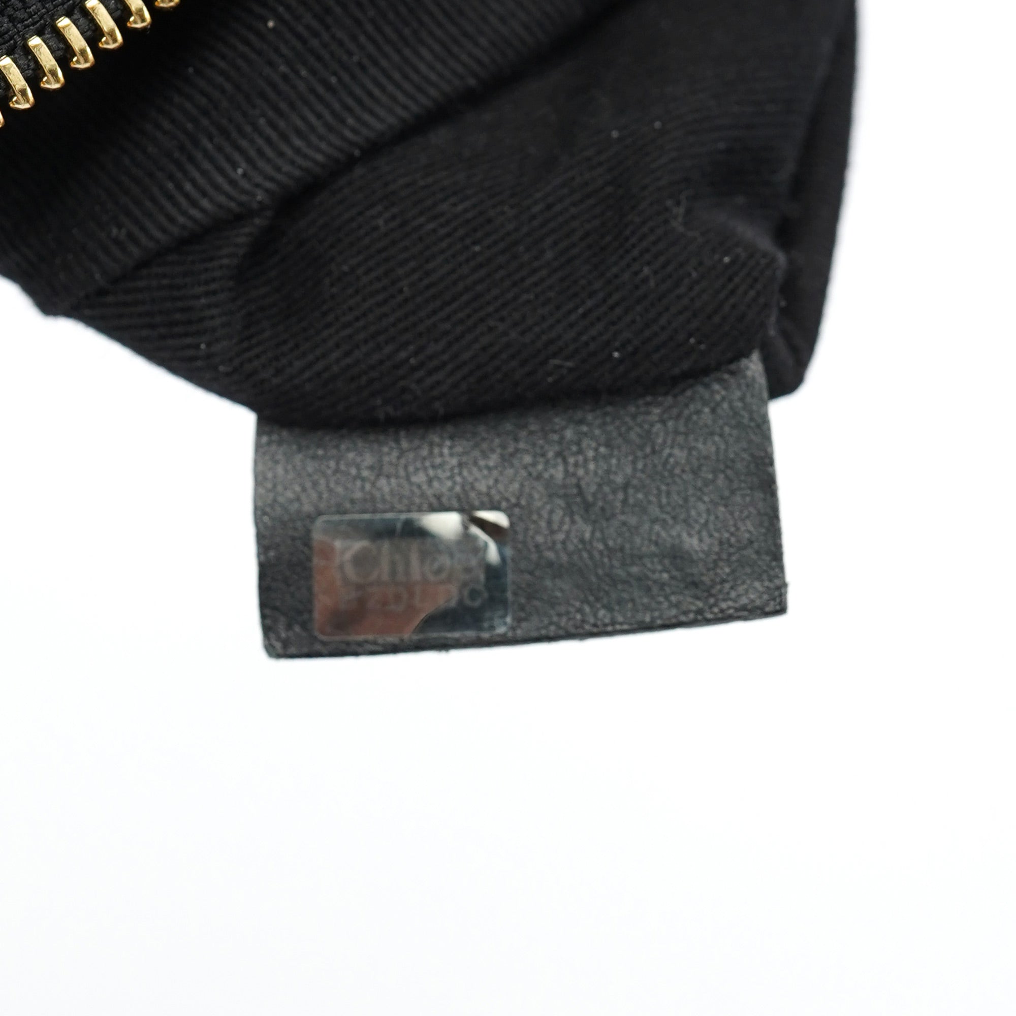 Beige Black Calfskin 2-Way Tote Bag