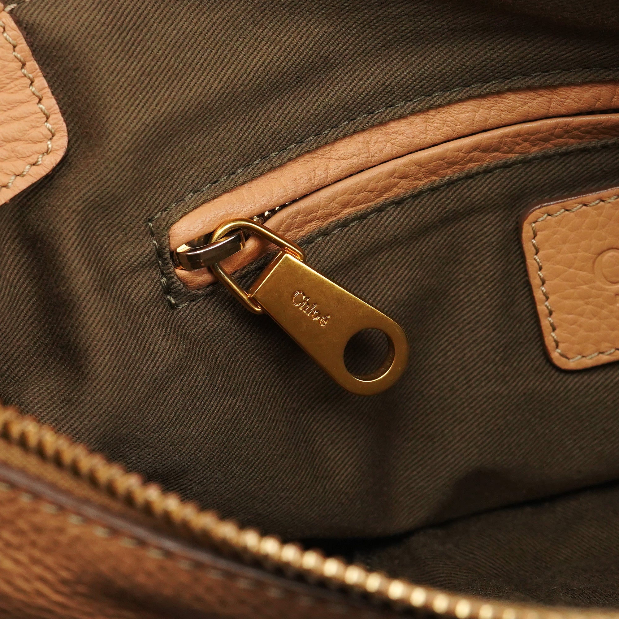 Beige Leather Marcie 2-Way Bag
