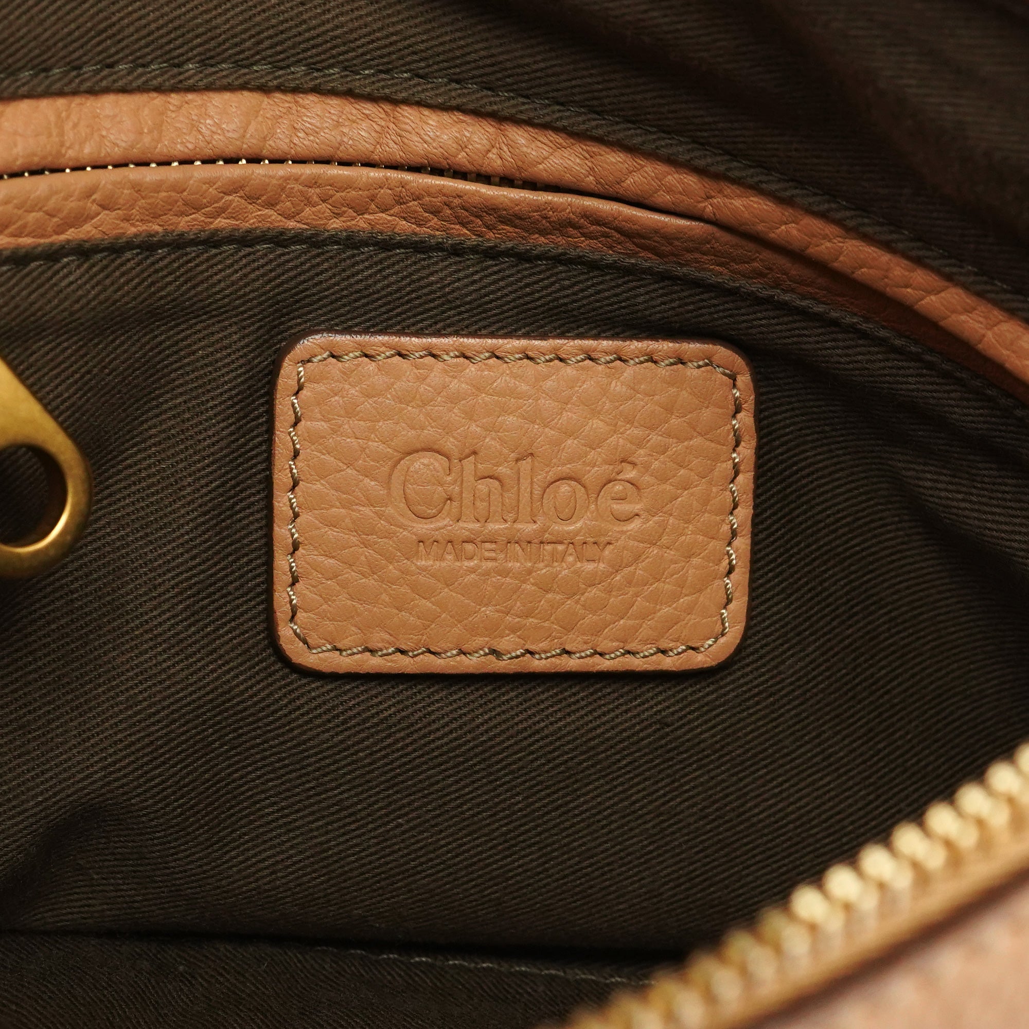 Beige Leather Marcie 2-Way Bag