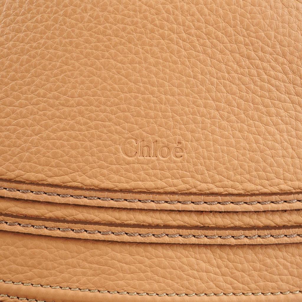 Beige Leather Marcie 2-Way Bag