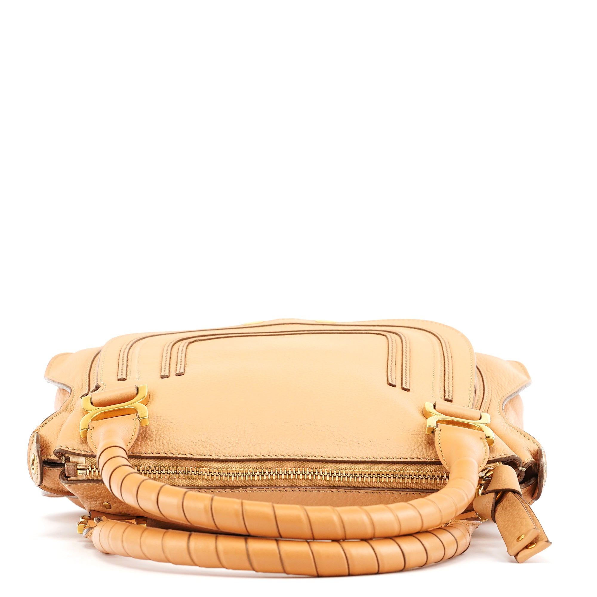 Beige Leather Marcie 2-Way Bag