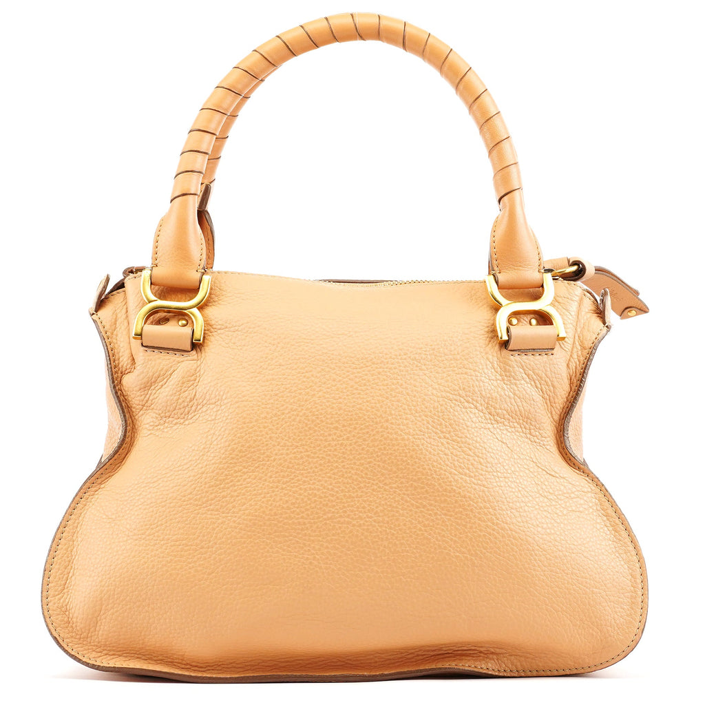 Beige Leather Marcie 2-Way Bag