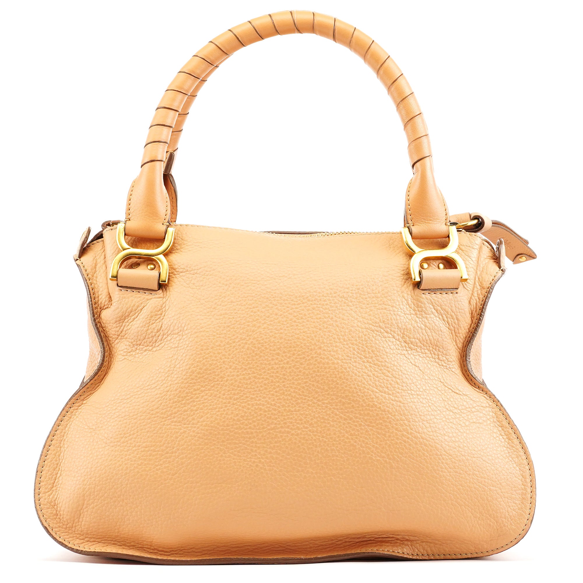 Beige Leather Marcie 2-Way Bag