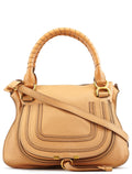 Beige Leather Marcie 2-Way Bag