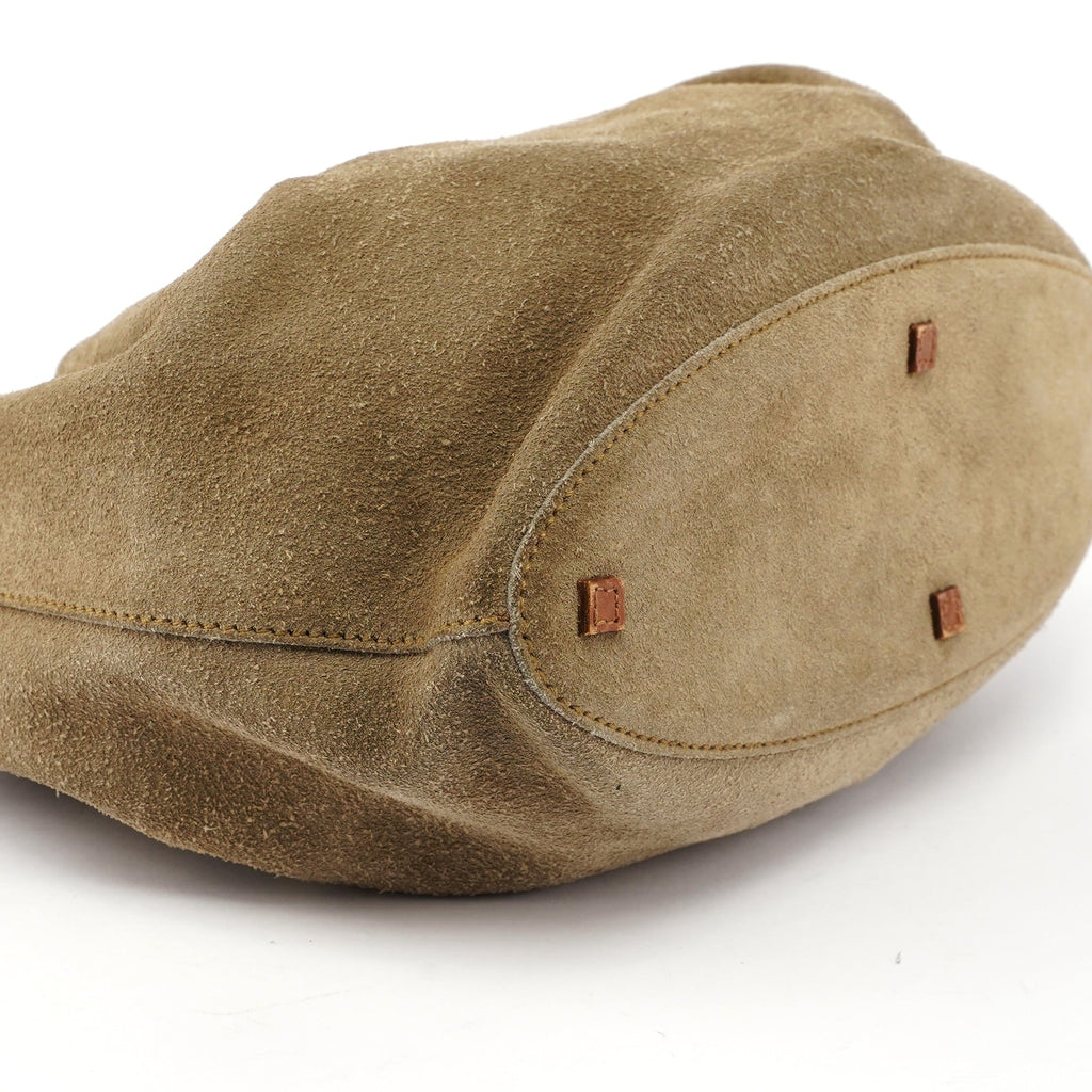 Brown Suede Sling Shoulder Bag