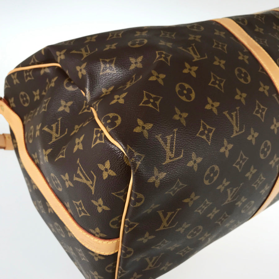 LOUIS VUITTON Monogram Keepall Bandouliere 55 M41414 Boston bag