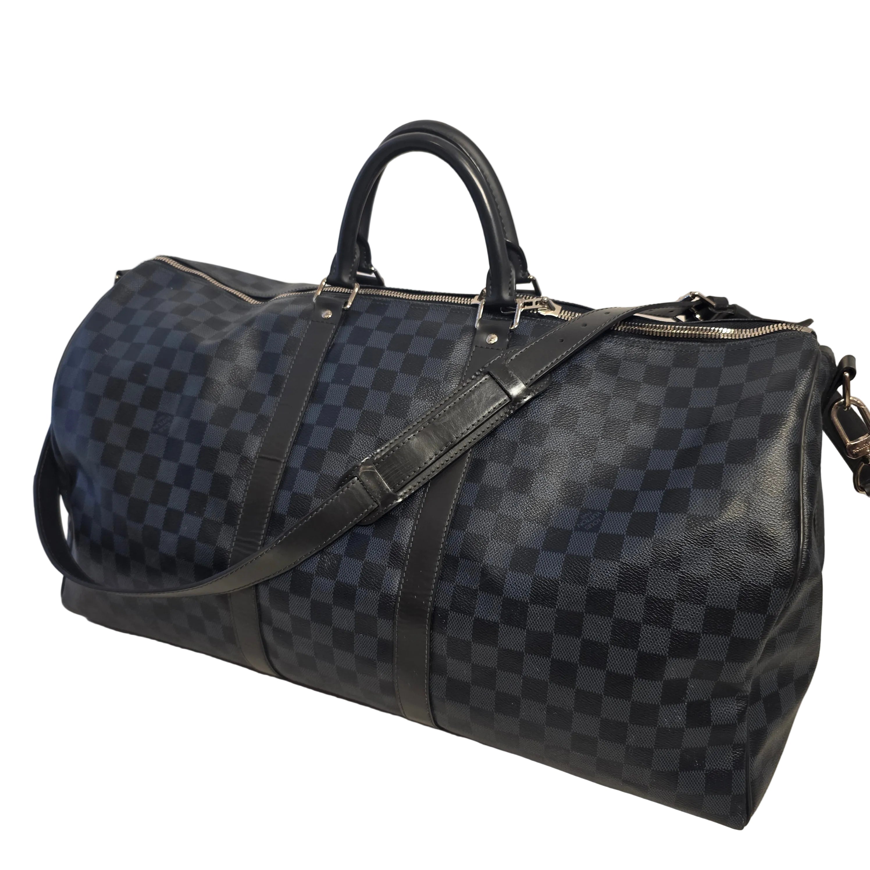 LOUIS VUITTON Keepall Bandoulière 55 Damier Graphite Canvas
