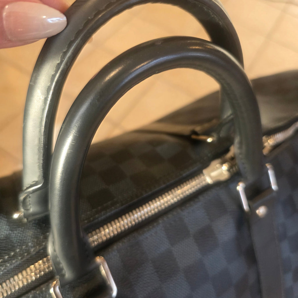 LOUIS VUITTON Keepall Bandoulière 55 Damier Graphite Canvas