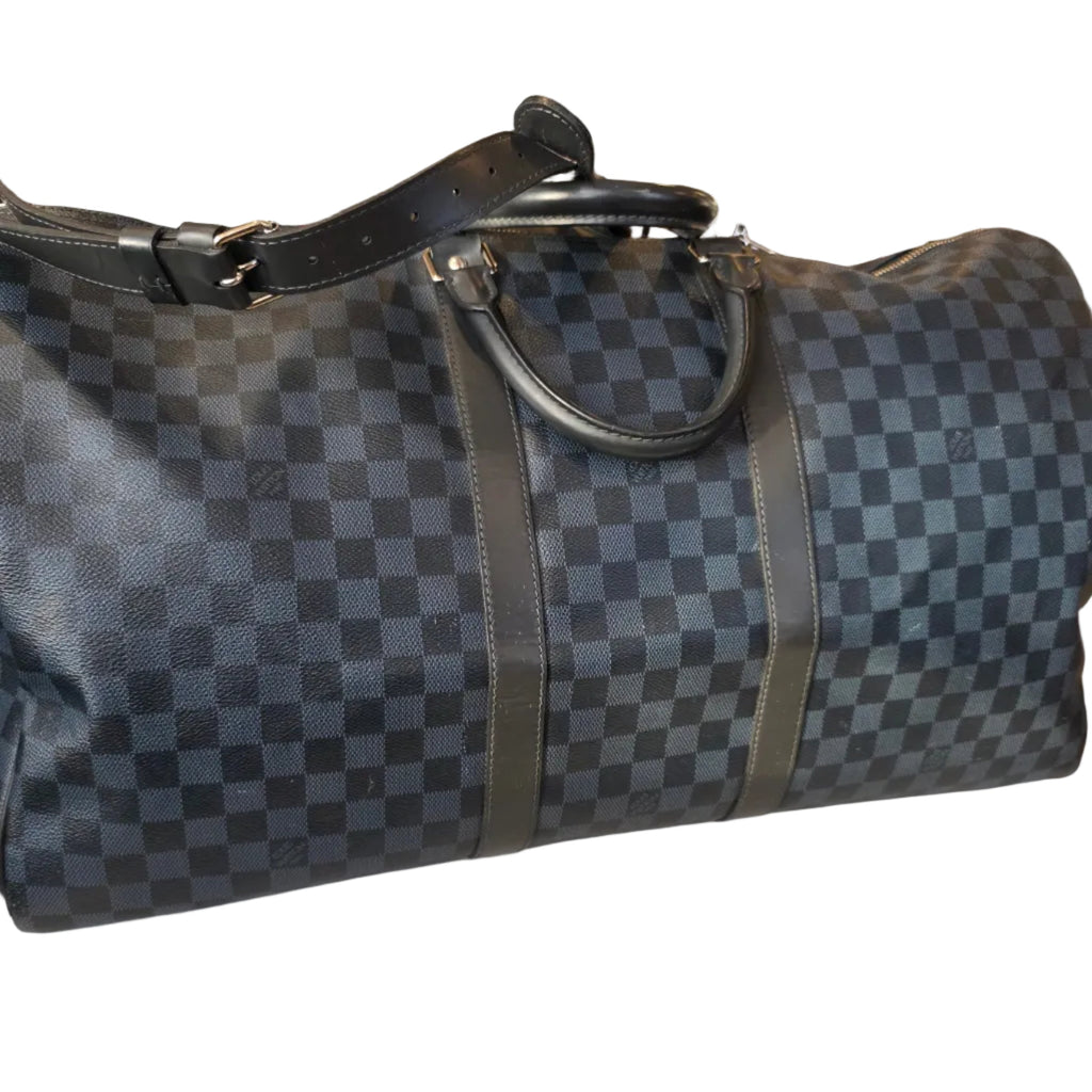 LOUIS VUITTON Keepall Bandoulière 55 Damier Graphite Canvas