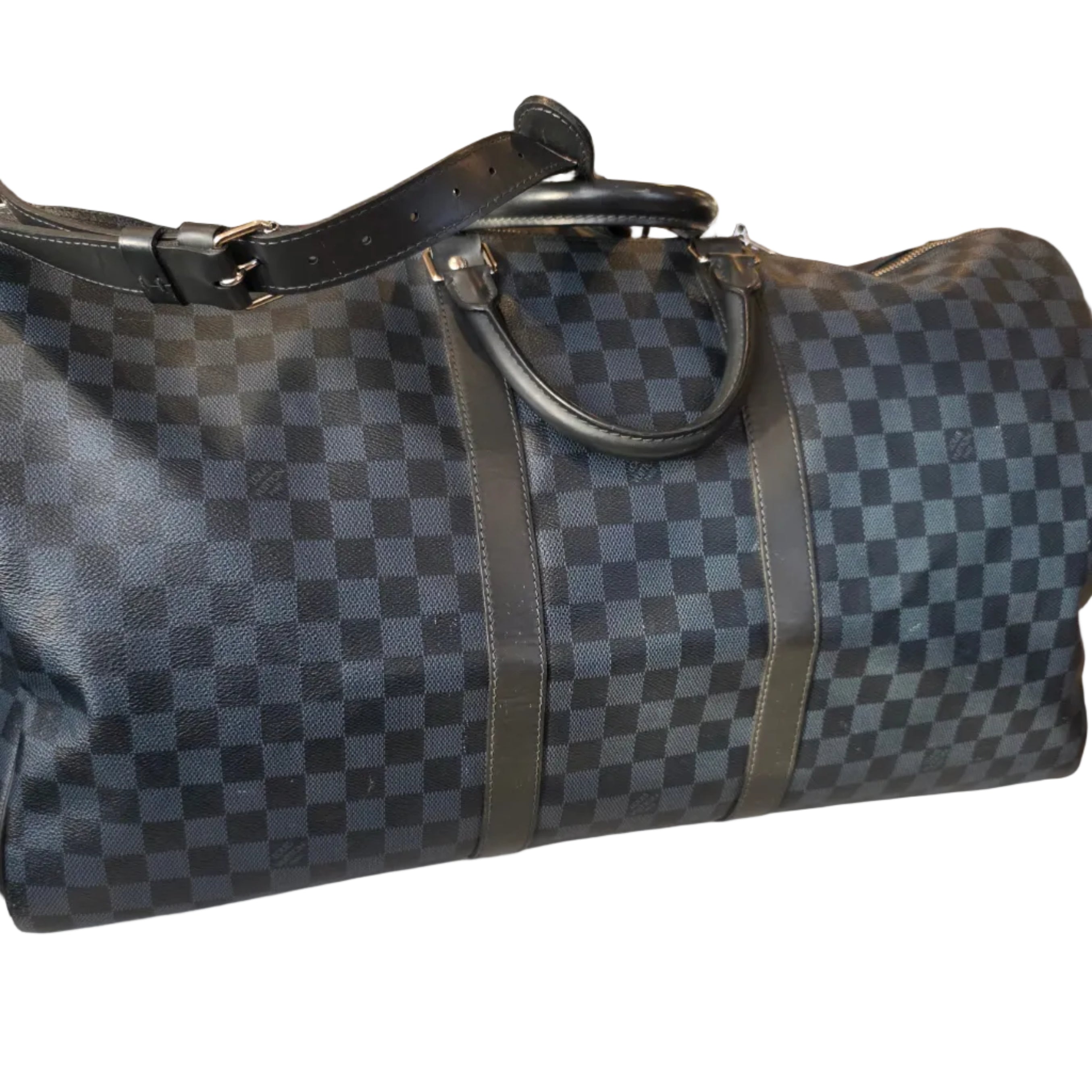 LOUIS VUITTON Keepall Bandoulière 55 Damier Graphite Canvas