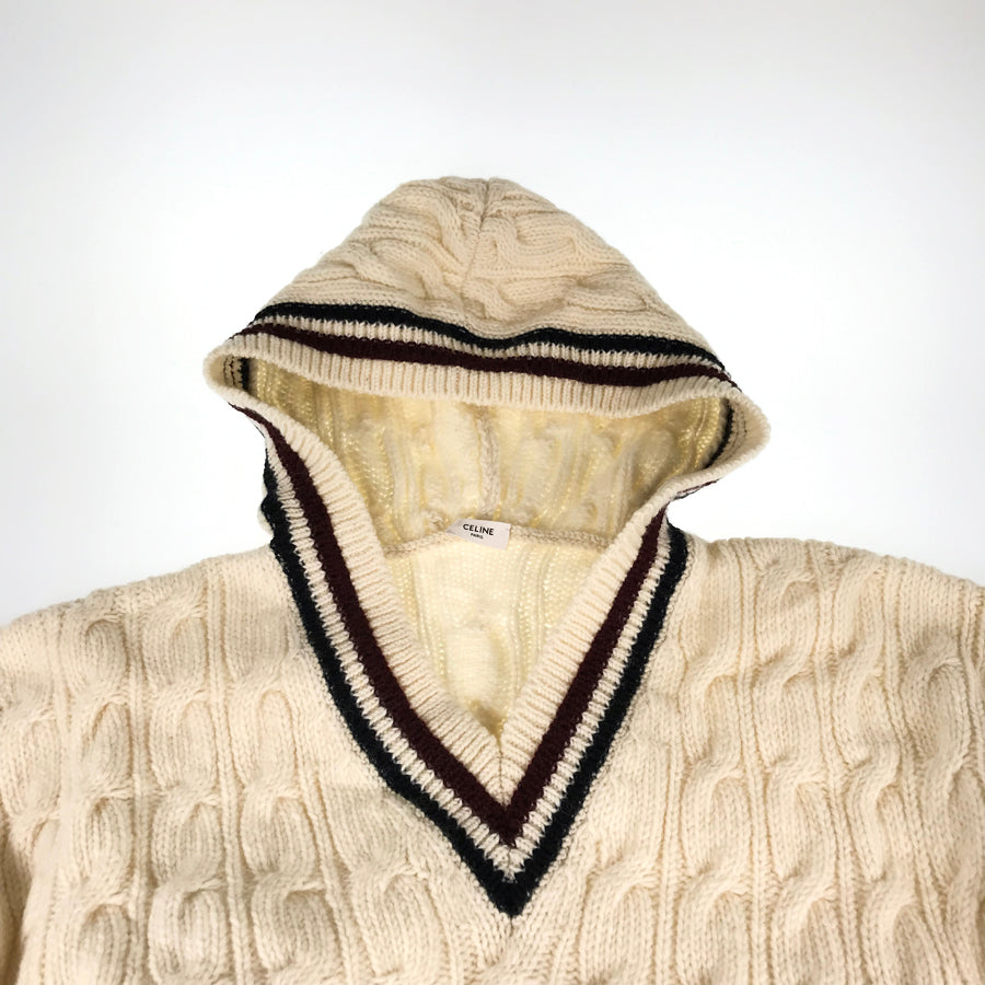 CELINE sweater knit hoodie Men's sweater