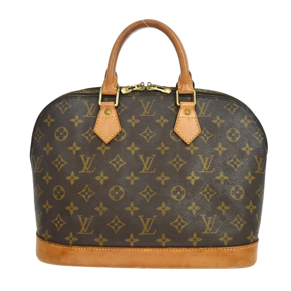 Louis Vuitton Alma Handbag Monogram Canvas Brown Canvas Handbag ( )
