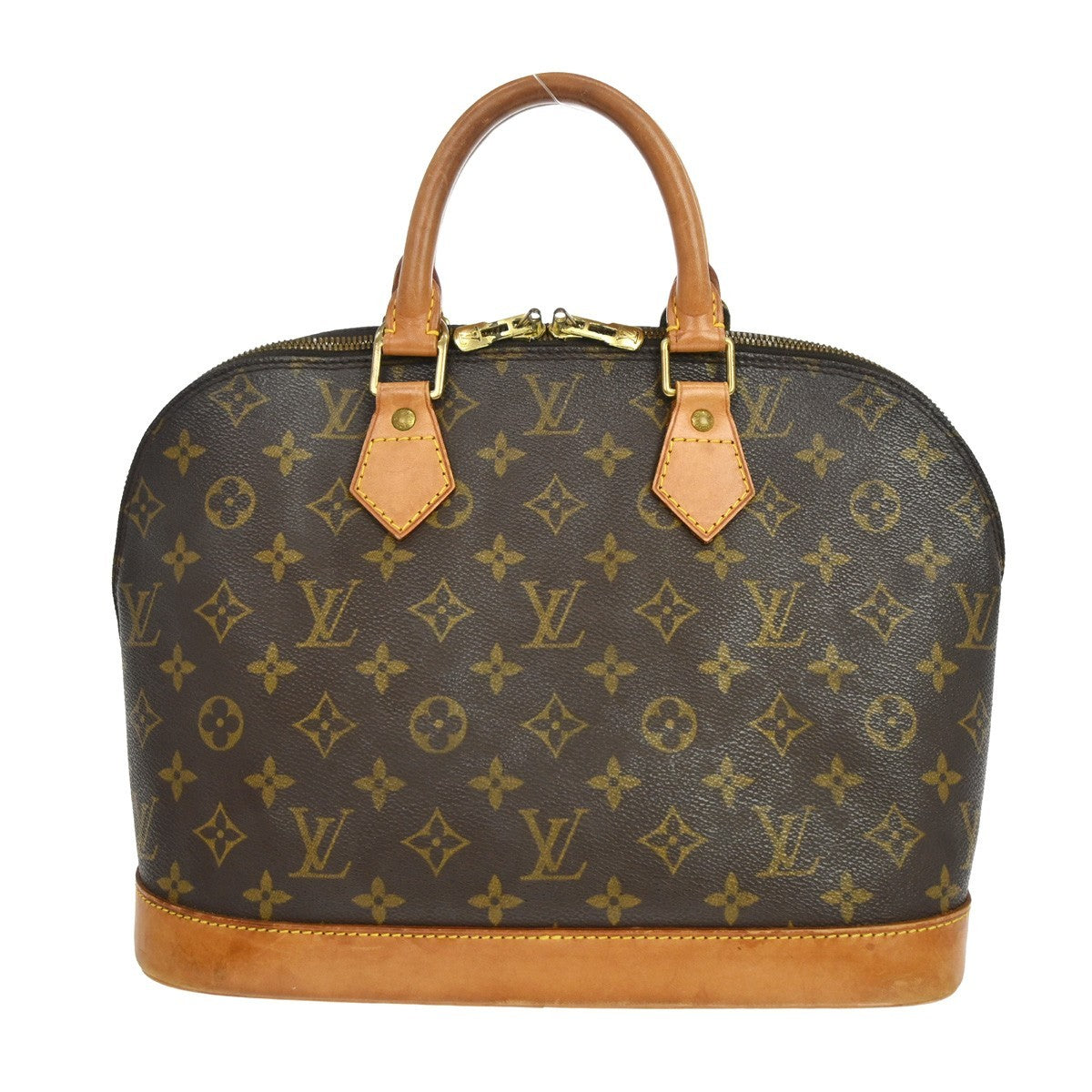 Louis Vuitton Alma Handbag Monogram Canvas Brown Canvas Handbag ( )