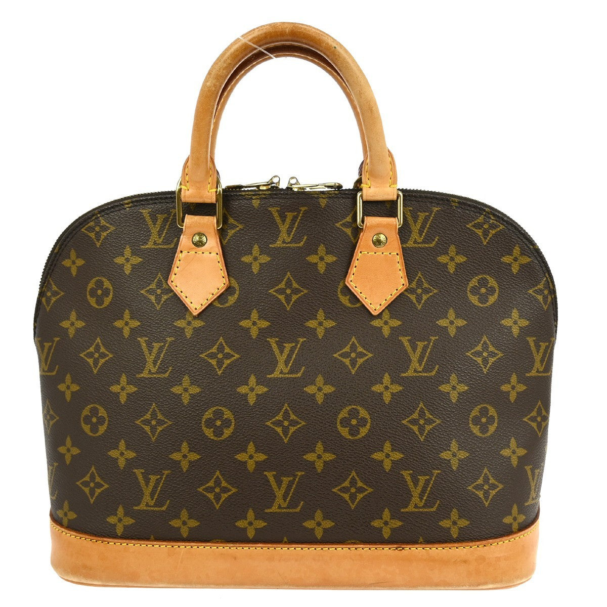 Louis Vuitton Alma Handbag Monogram Canvas Brown Canvas Handbag ( )