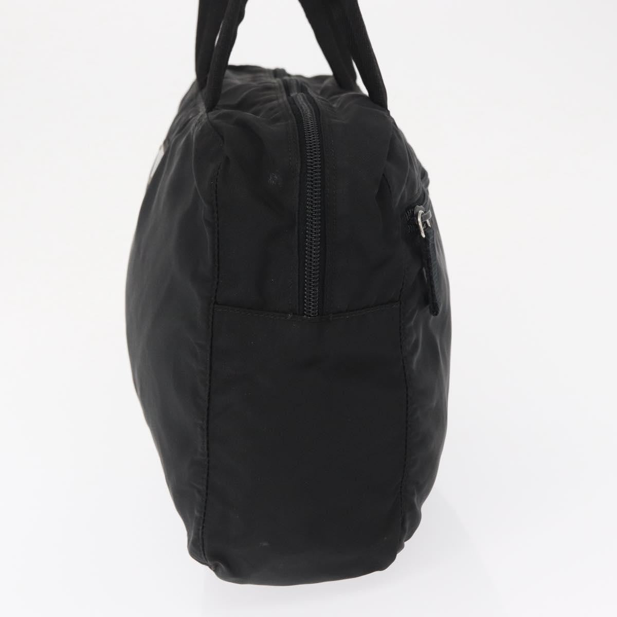 Prada Vintage Zip Handbag Tessuto Black Nylon Handbag (Authentic  )