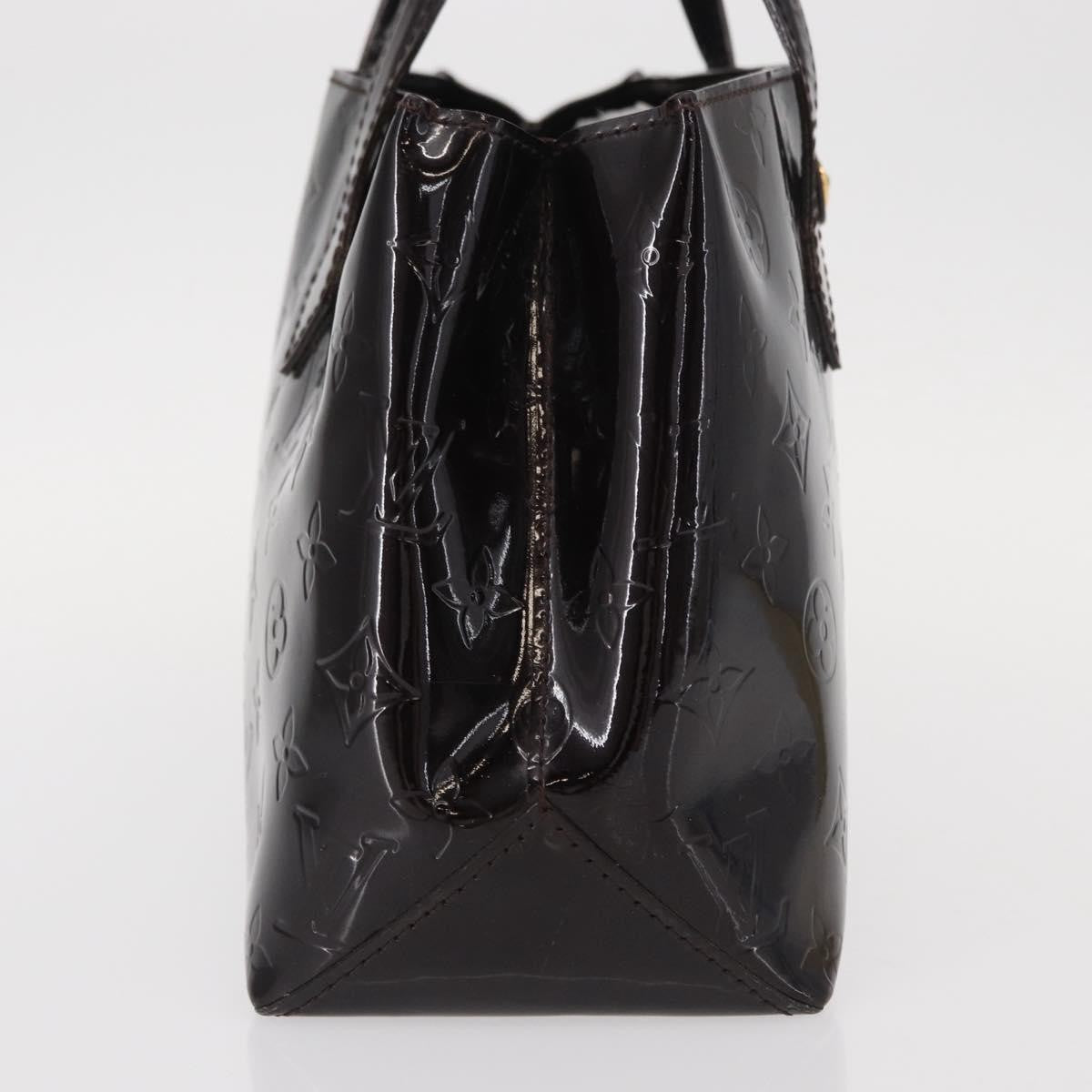 Louis Vuitton Wilshire Handbag Monogram Vernis Burgundy Patent_Leather Handbag (Authentic  )