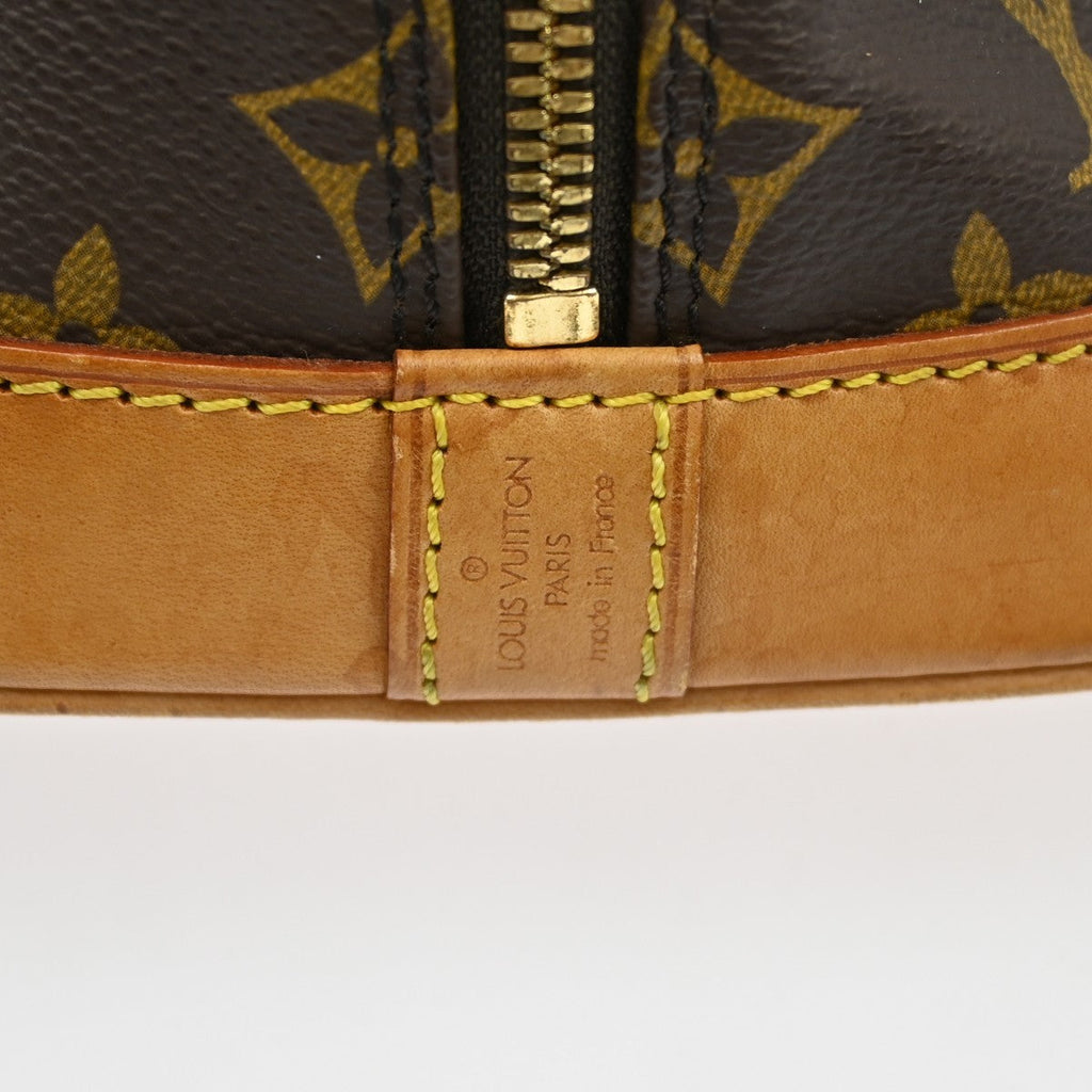 Louis Vuitton Alma Handbag Monogram Canvas Brown Canvas Handbag ( )