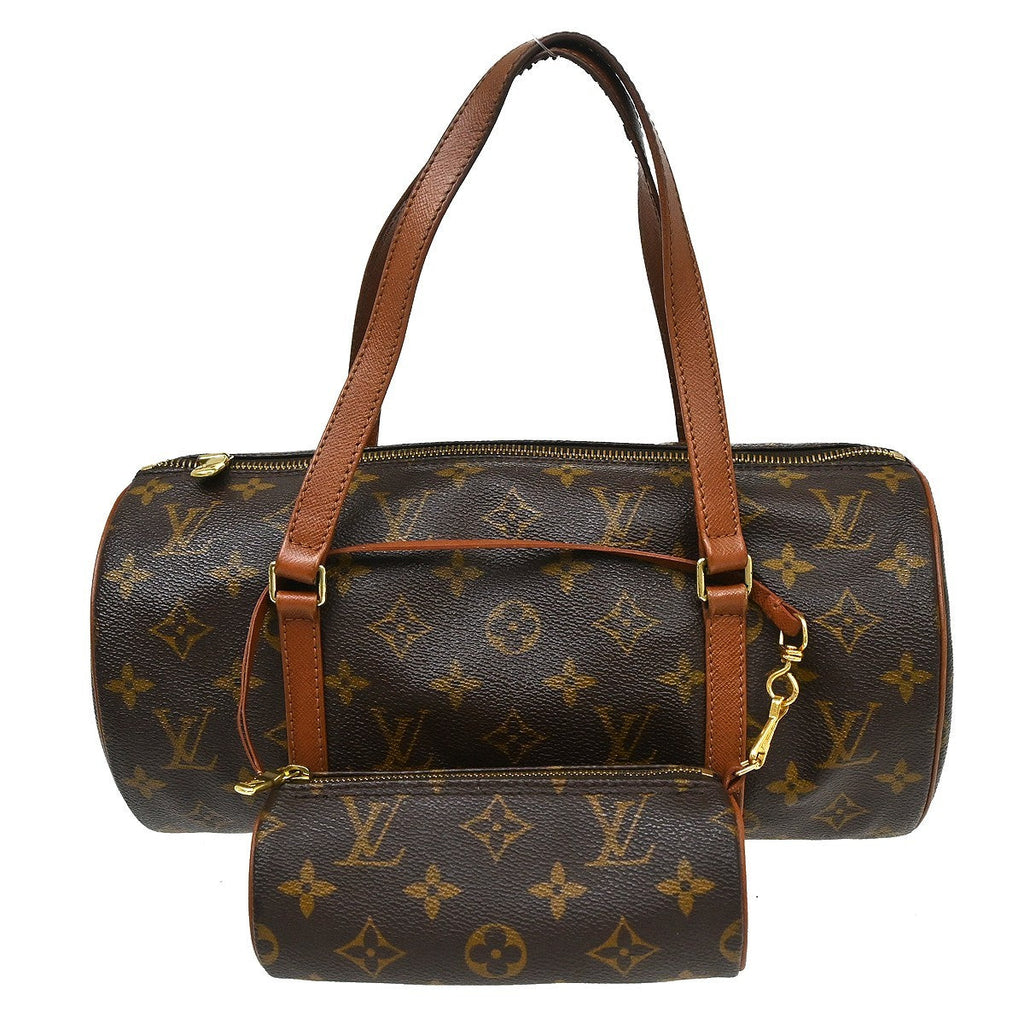 Louis Vuitton Papillon Handbag Monogram Canvas Brown Canvas Handbag ( )