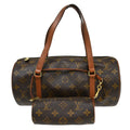 Louis Vuitton Papillon Handbag Monogram Canvas Brown Canvas Handbag ( )