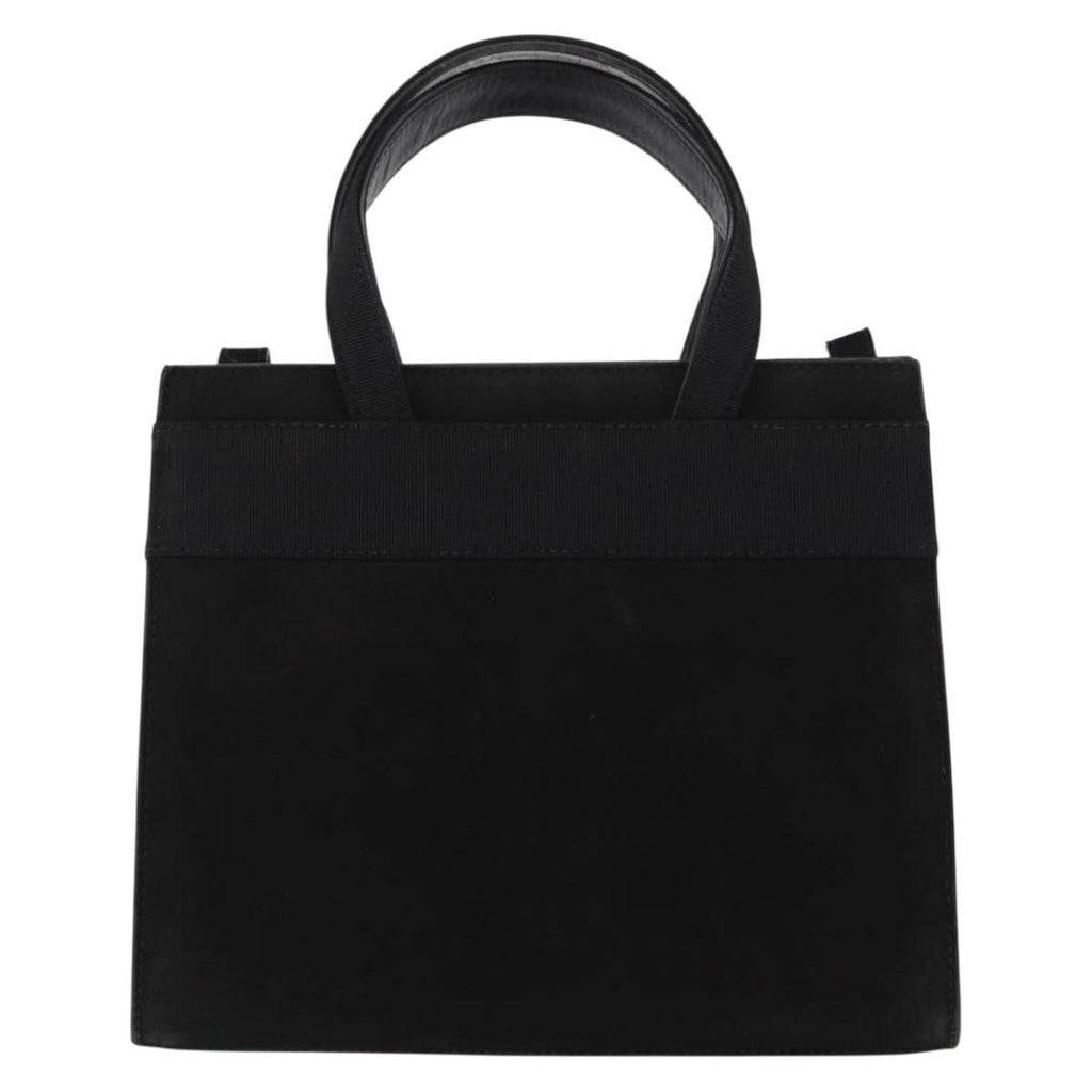 Salvatore Ferragamo Convertible Vara Bow Tote Suede Black Suede Handbag (Authentic  )