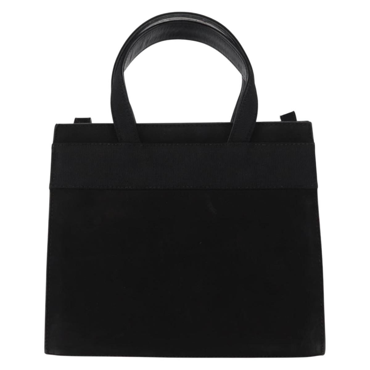 Salvatore Ferragamo Convertible Vara Bow Tote Suede Black Suede Handbag (Authentic  )