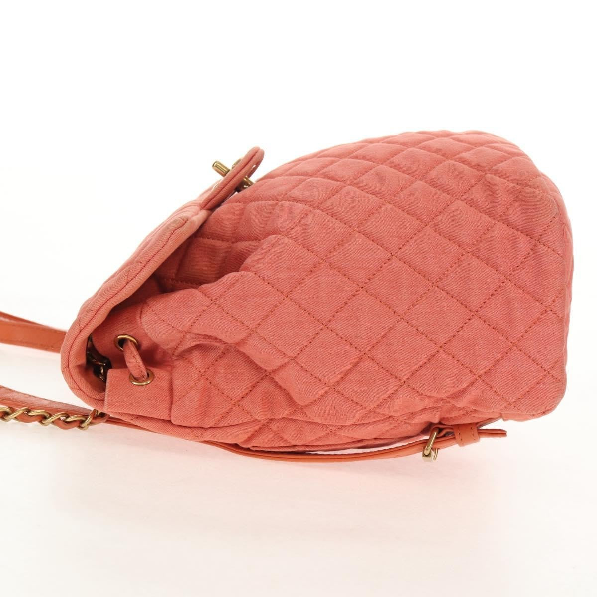 Chanel Vintage Flap Backpack Denim Pink Denim_Jeans Backpack Bag ( )