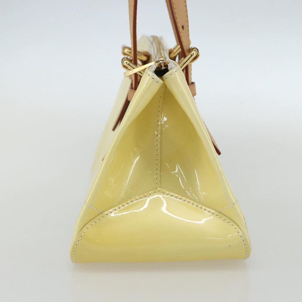 Louis Vuitton Rosewood Avenue Handbag Monogram Vernis Yellow Patent_Leather Handbag (Authentic  )
