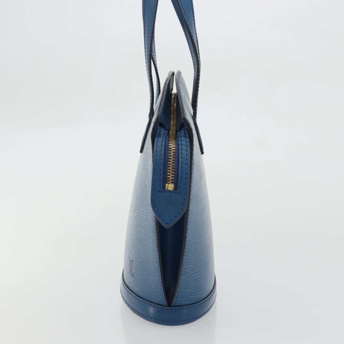 Louis Vuitton Saint Jacques Handbag Epi Leather Blue Leather Handbag (Authentic  )