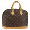 Louis Vuitton Alma Handbag Monogram Canvas Brown Canvas Handbag (Authentic  )