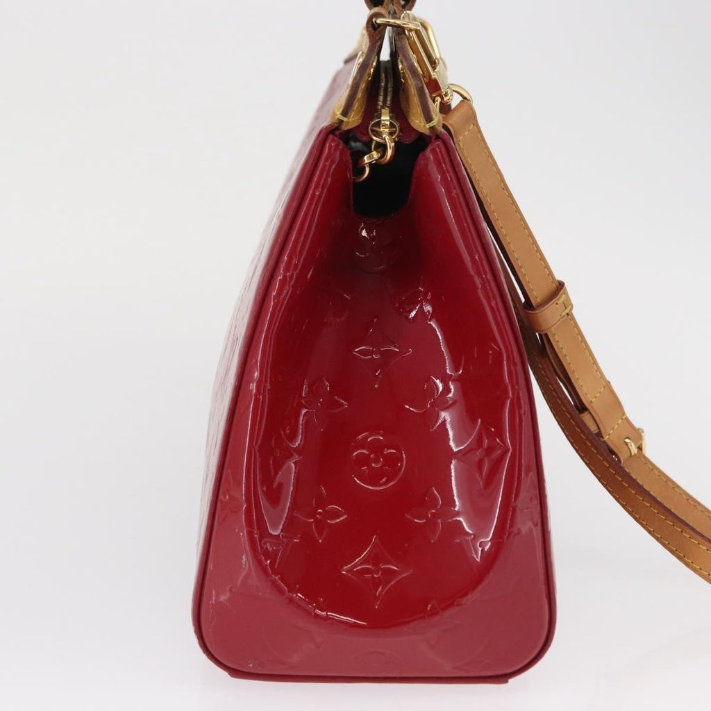 Louis Vuitton Brea Handbag Monogram Vernis Red Patent_Leather Handbag (Authentic  )