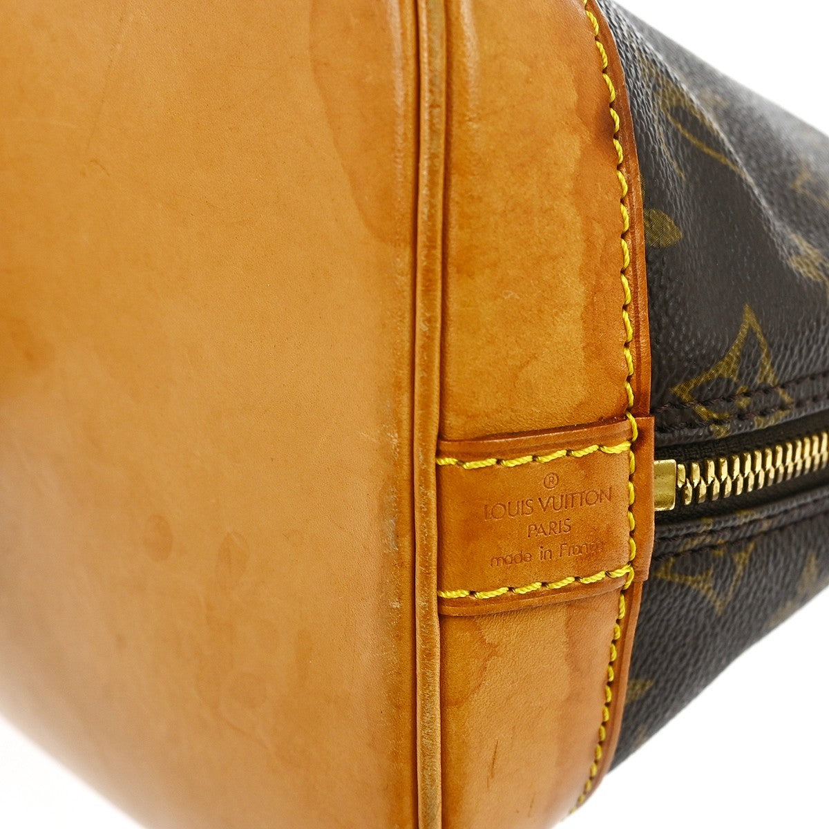 Louis Vuitton Alma Handbag Monogram Canvas Brown Canvas Handbag ( )