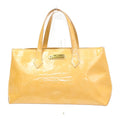 Louis Vuitton Wilshire Handbag Monogram Vernis Beige Patent_Leather Handbag (Authentic  )