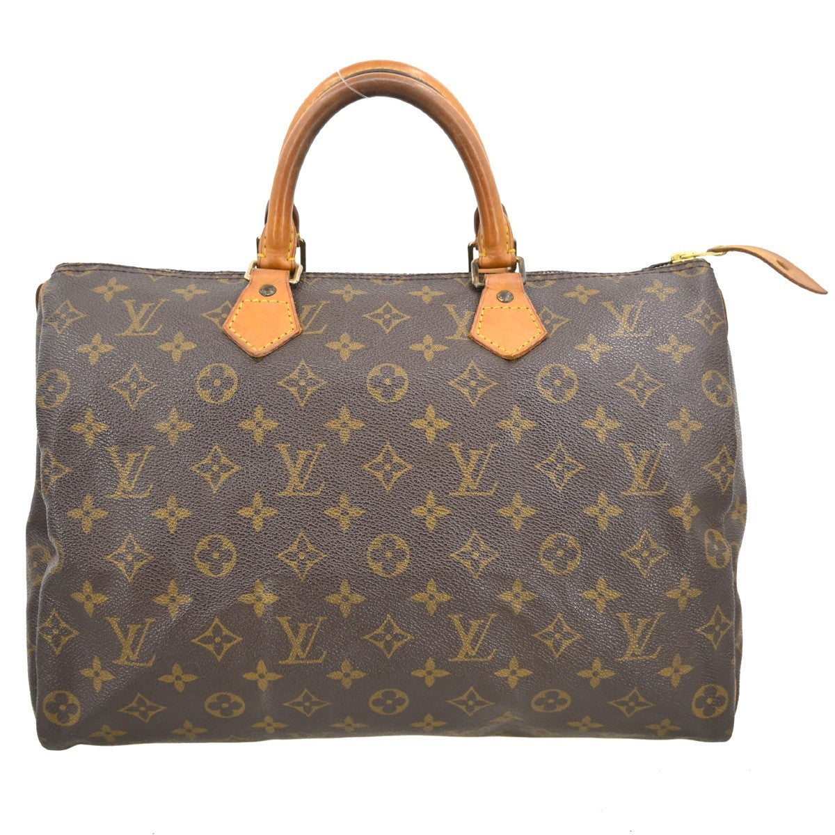Louis Vuitton Speedy Handbag Monogram Canvas Brown Canvas Handbag ( )